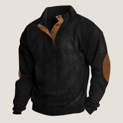 Fashionable Ribbed Jumper for Men