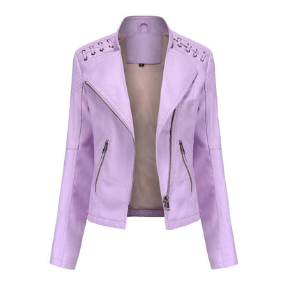 Soft Leather Jacket Lambskin Look