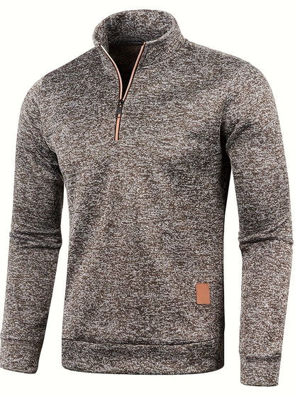 Men's Warm Zipper Winter Sweater