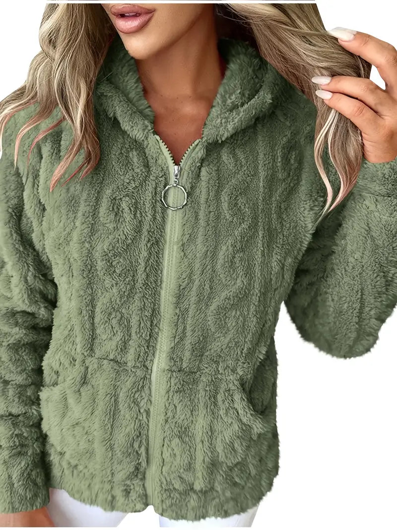 Hoodie Soft Comfortable With Zipper