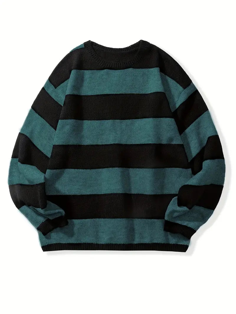 Men's Striped Retro Style Pullover