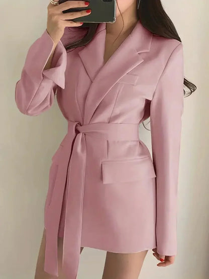 Elegant Women's Mini Blazer Dress