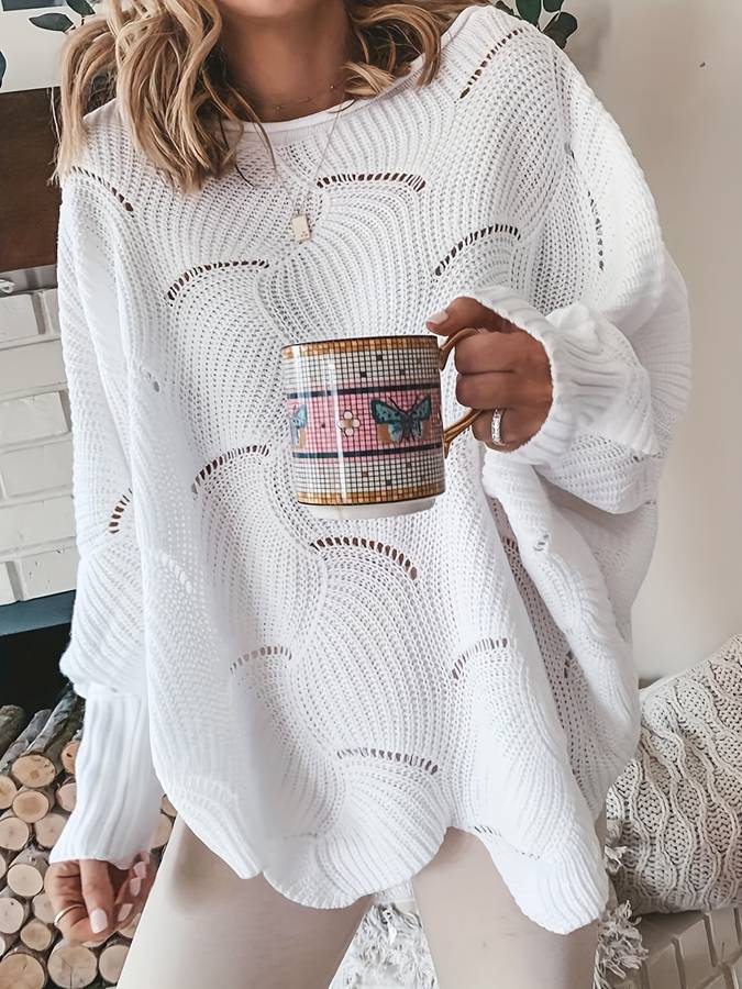 Simple Knitted Pullover Casual Style