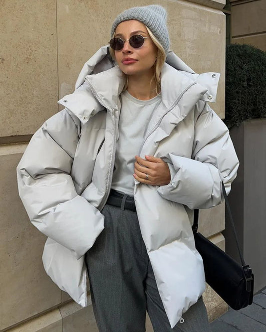 Bequeme Damenjacke Baumwolle Fleece - IdealeKleiden