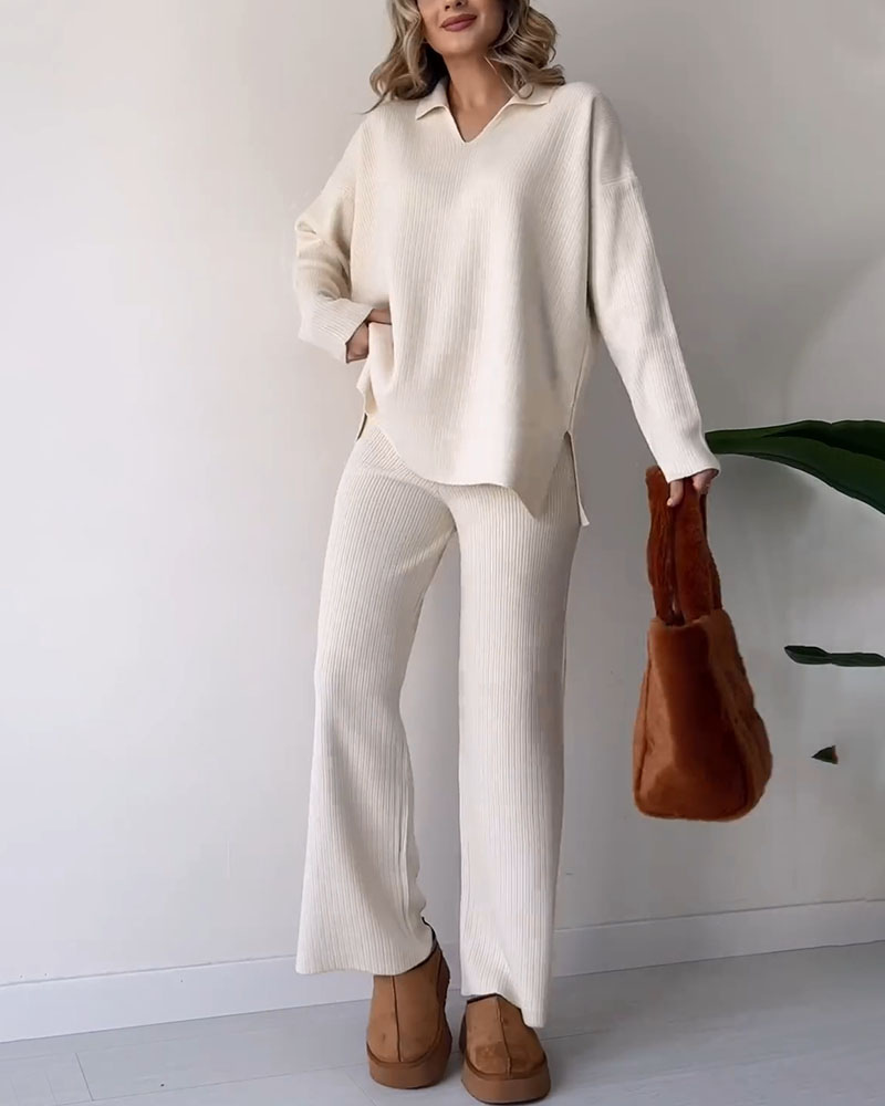 Women's Casual Twin-Set Knitwear