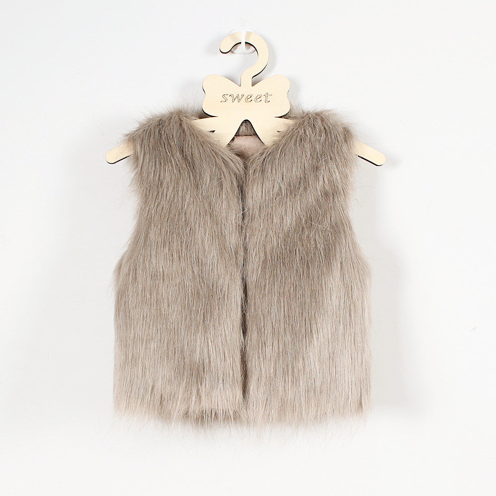 Women's Faux Fur Vest Soft Elegant Cut