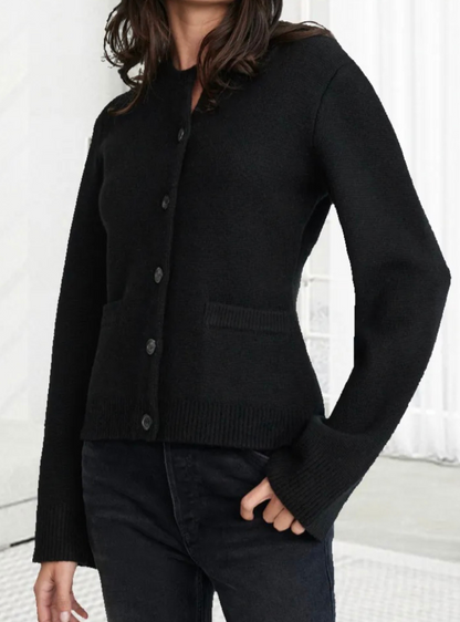 Soft women's jacket with buttons