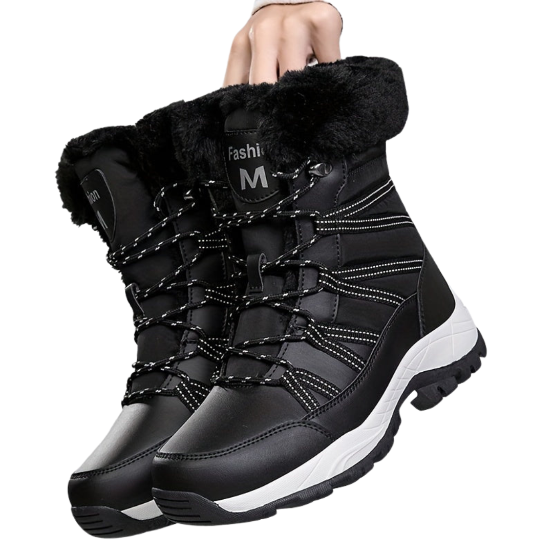 Women's Winter Boots High Shaft Warm Cleated Sole