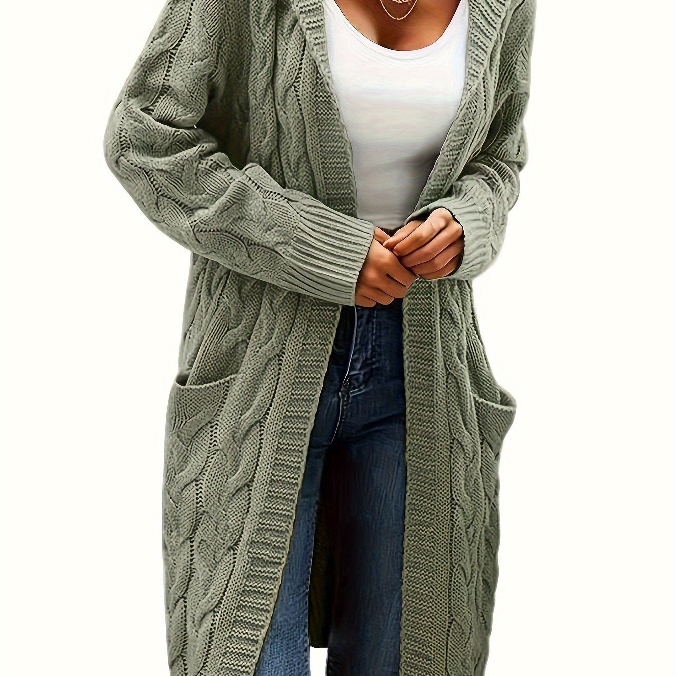 Women's Long Elegant Hooded Jacket