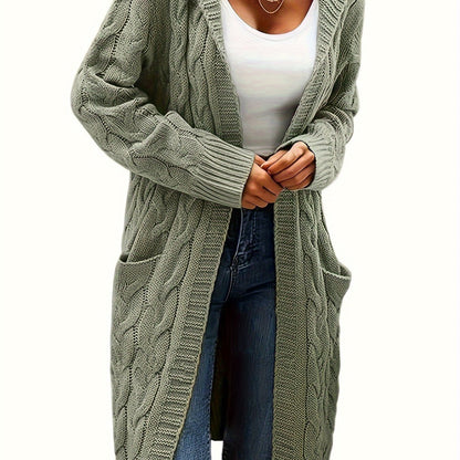 Women's Long Elegant Hooded Jacket