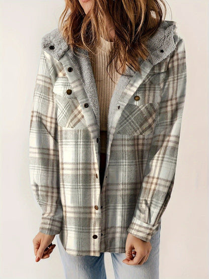 Soft winter jacket velvet lining hood