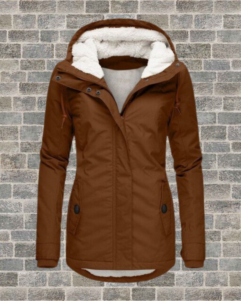 Stylish Pleated Cotton Coat