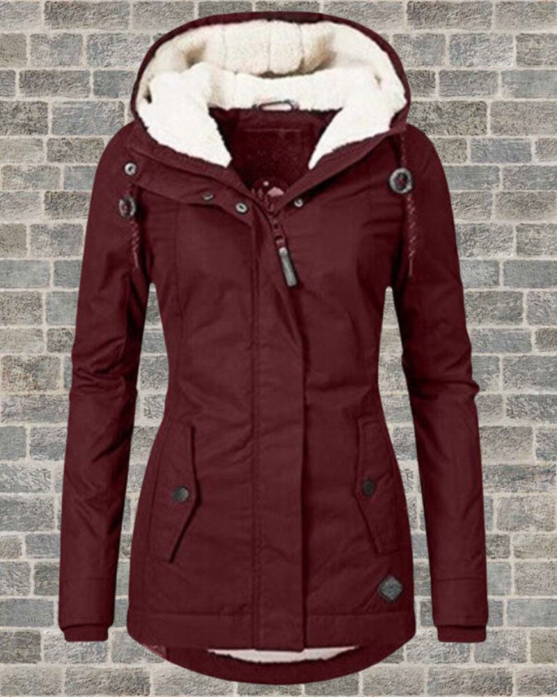 Stylish Pleated Cotton Coat