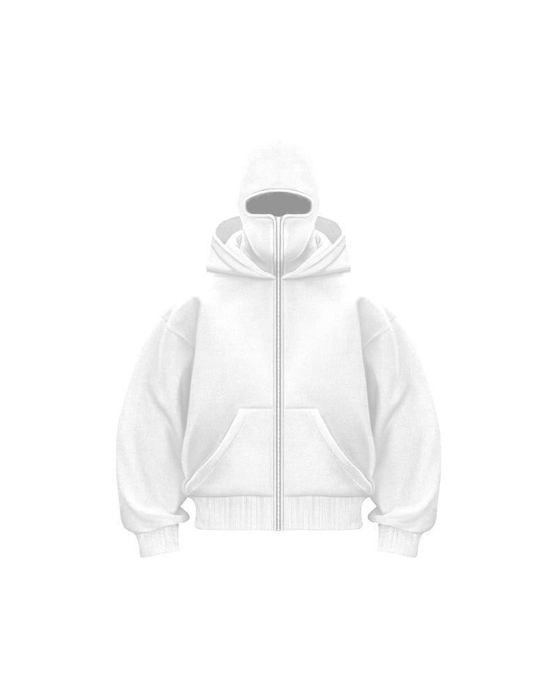 Hooded Jacket Warm Double Hood Zipper