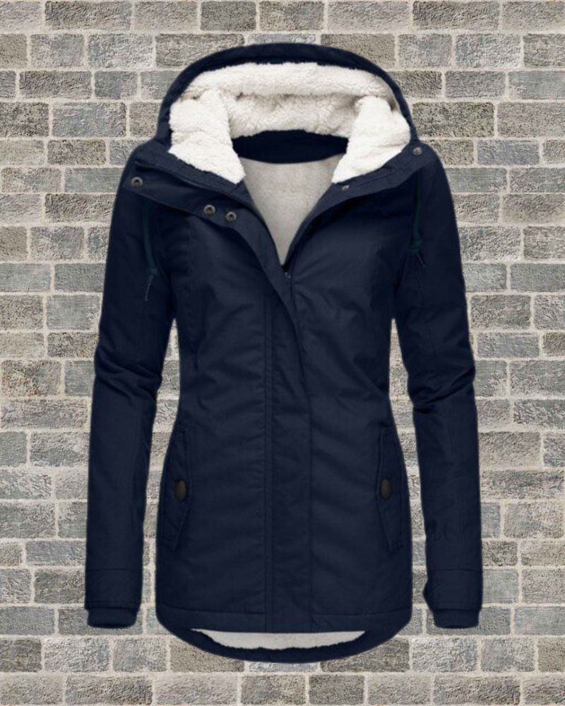 Stylish Pleated Cotton Coat