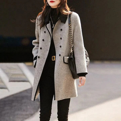 Women's Long Trench Coat Elegant Winter Coat