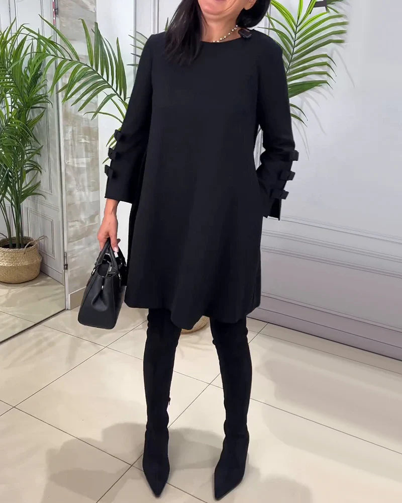 Elegant Women's Dress Long Sleeve Chic