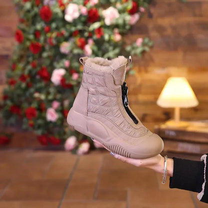 Retro Snow Boots Waterproof with Zipper