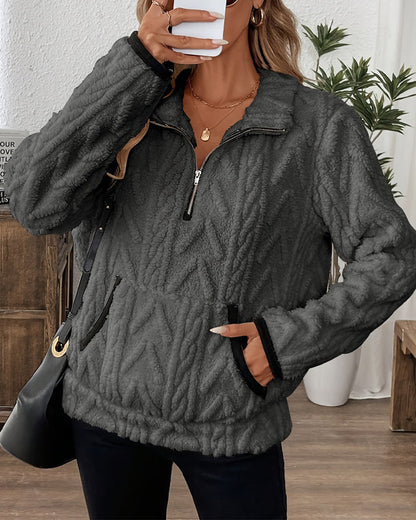 Lapel Dress Fluffy Women's Winter