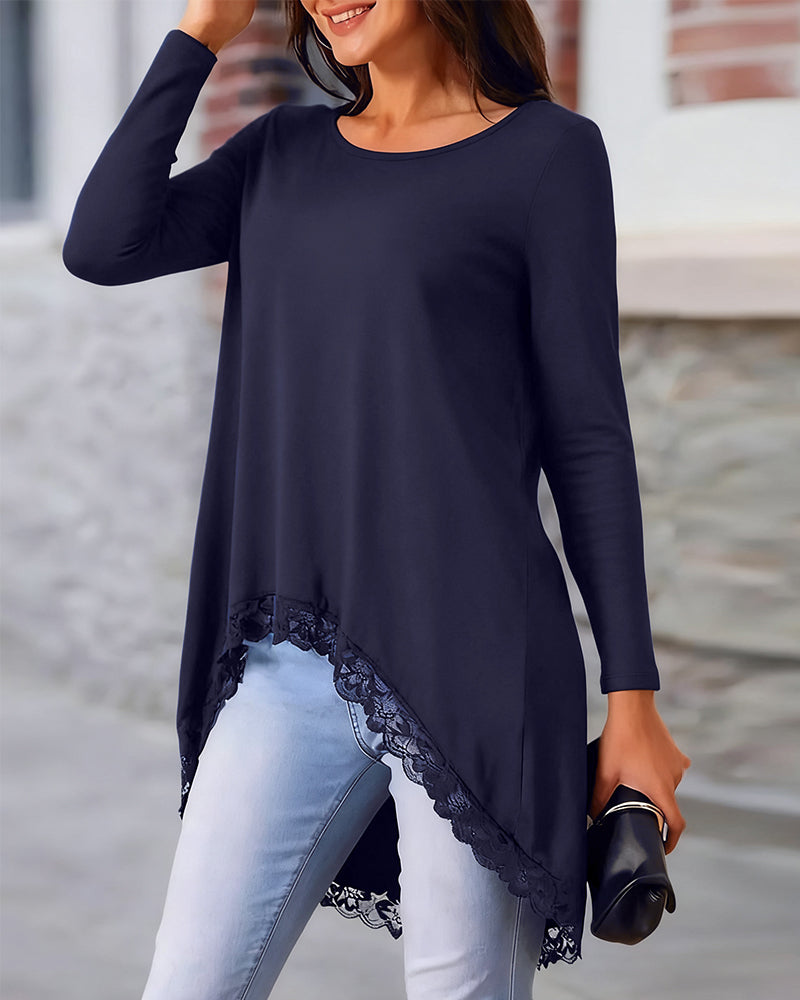 Stylish Long-Sleeve Mesh Top Trend