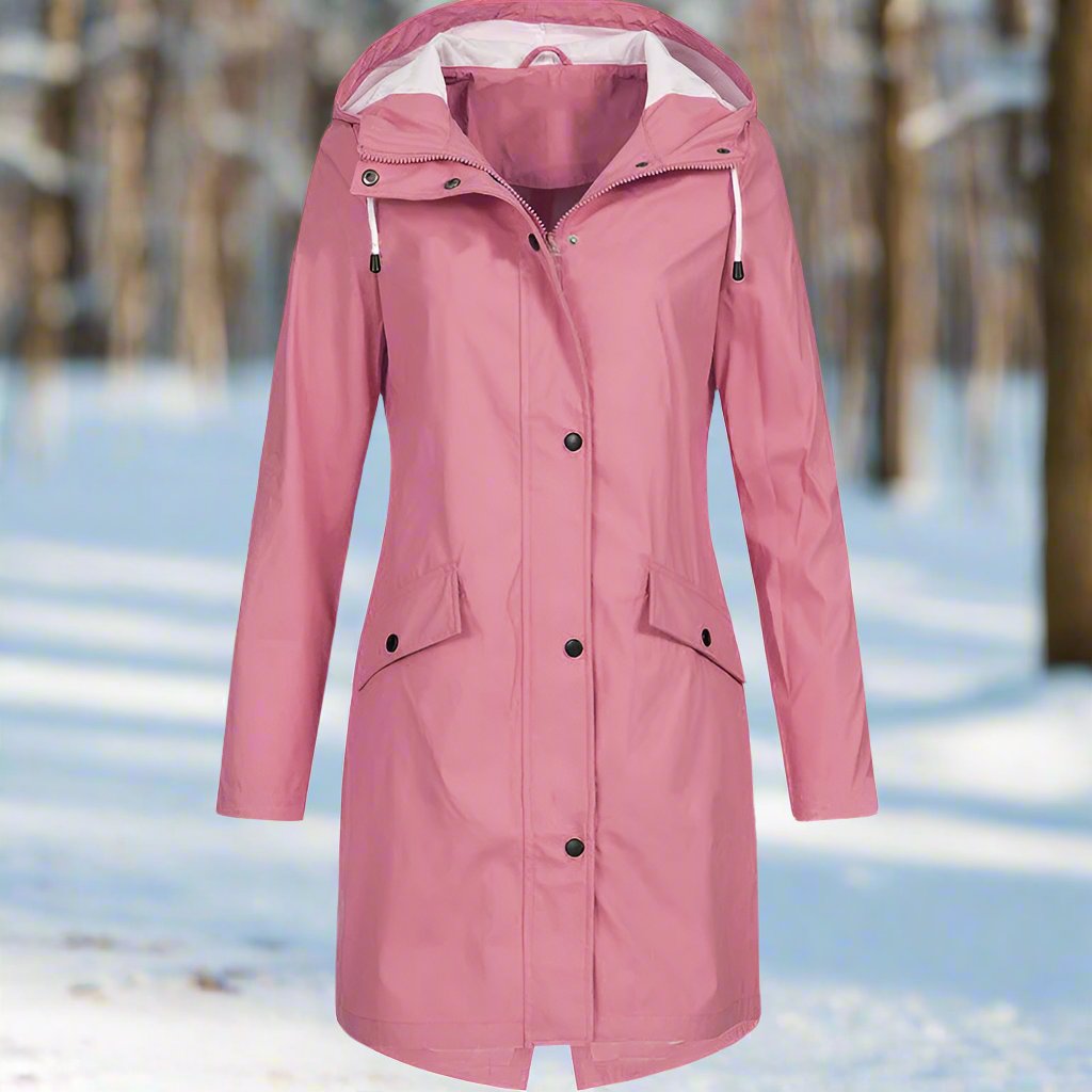Women's Loose-Fit Hooded Rain Jacket