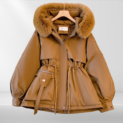 Women's Warm Down Jacket Removable Collar