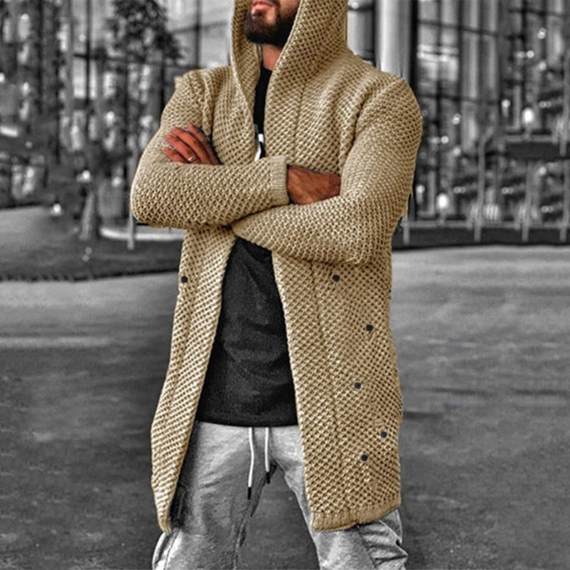 Men's Cardigan Hood Warm