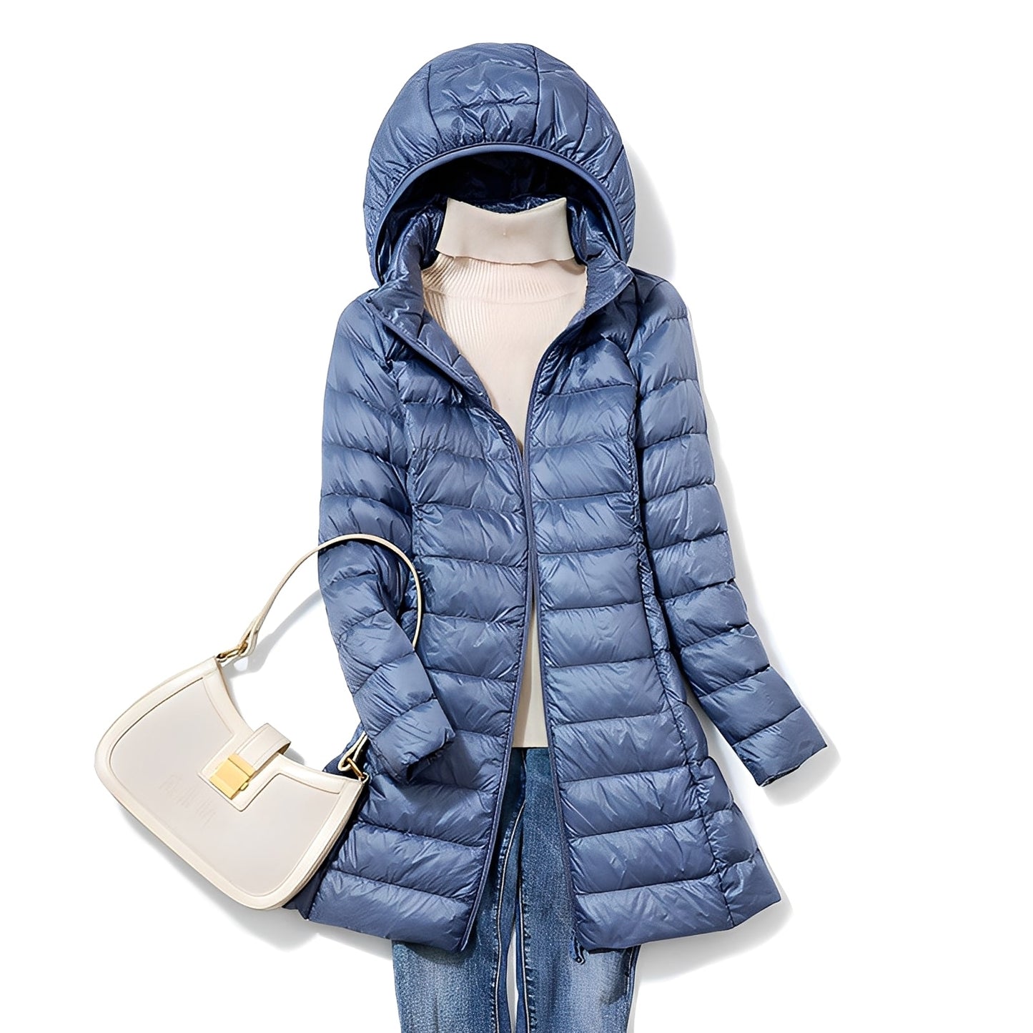 Stylish Women's Down Jacket Warm and Cuddly