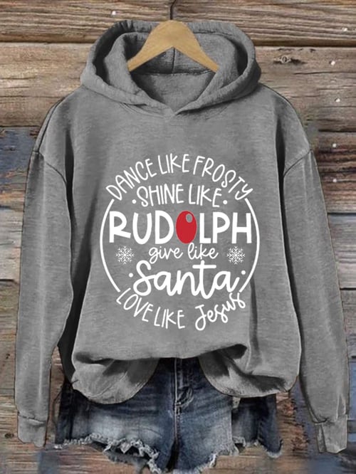 Women's Festive Red Christmas Hoodie