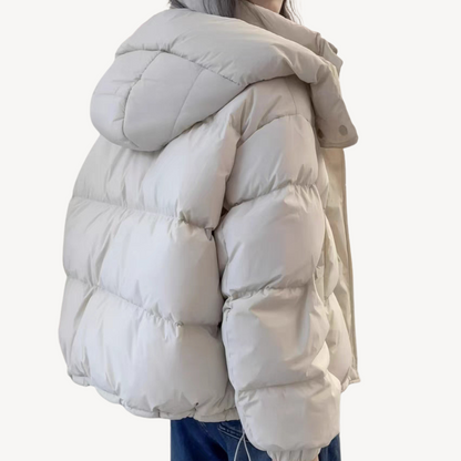 Winterjacke Damen Kapuze Warm Isoliert - IdealeKleiden