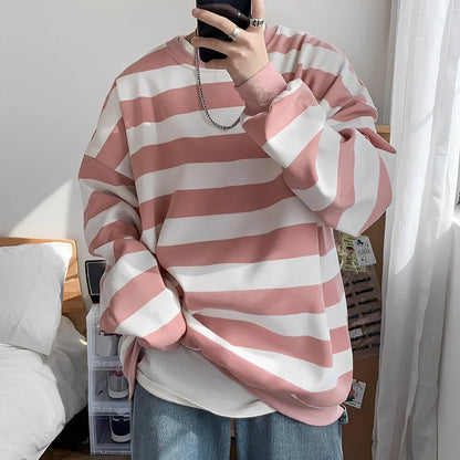 Men's Oversized Sweater Striped Design