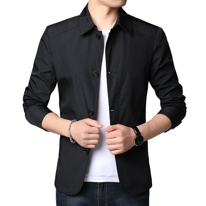 Stylish Men's Jacket Elegant Lapels