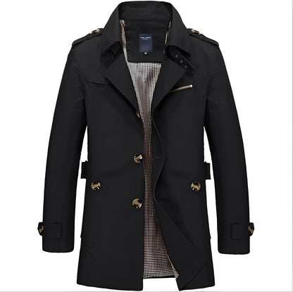 Men's Casual Mid-Length Jacket