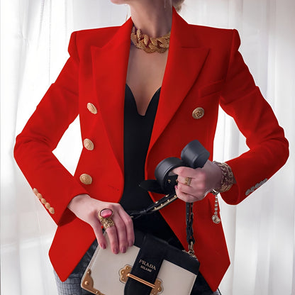 Elegant Women's Blazer with Buttons Classic Design