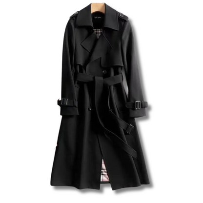 Damen Trenchcoat Elegent mit Gürtel Winter
