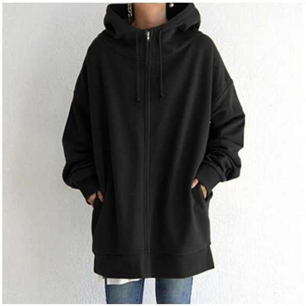 Women's Parka Hood Zipper Autumn-Winter