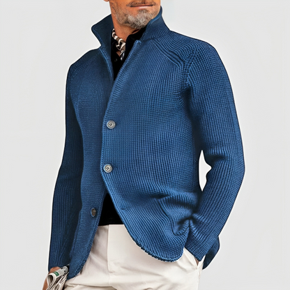 Men's Buttoned Elegant Cashmere Coat
