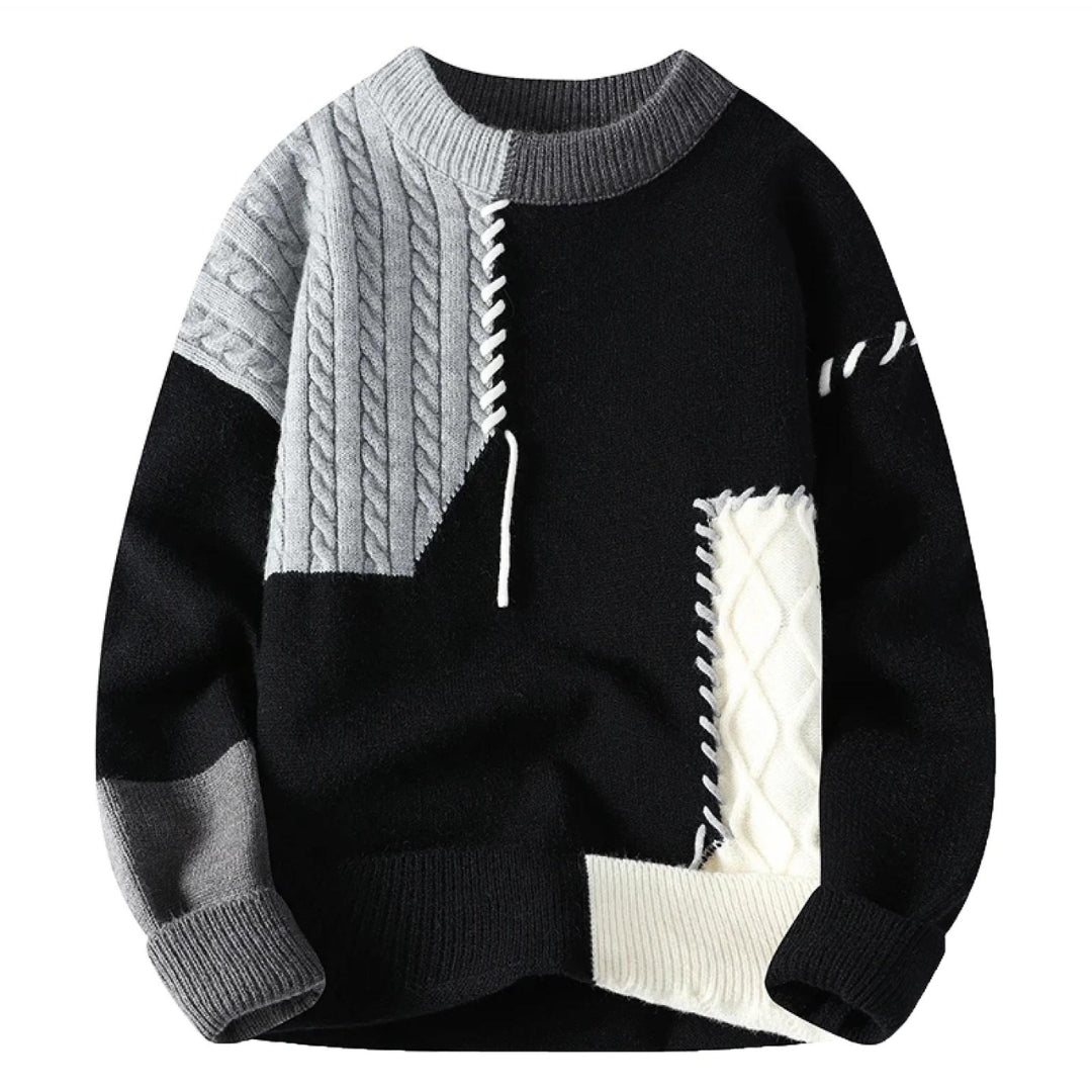 Fashionable Knitted Pullover Men's Designer Look