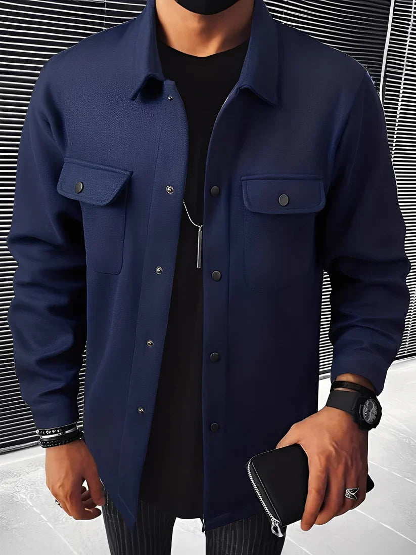 Men's Blazer Elegant Lapel Pockets