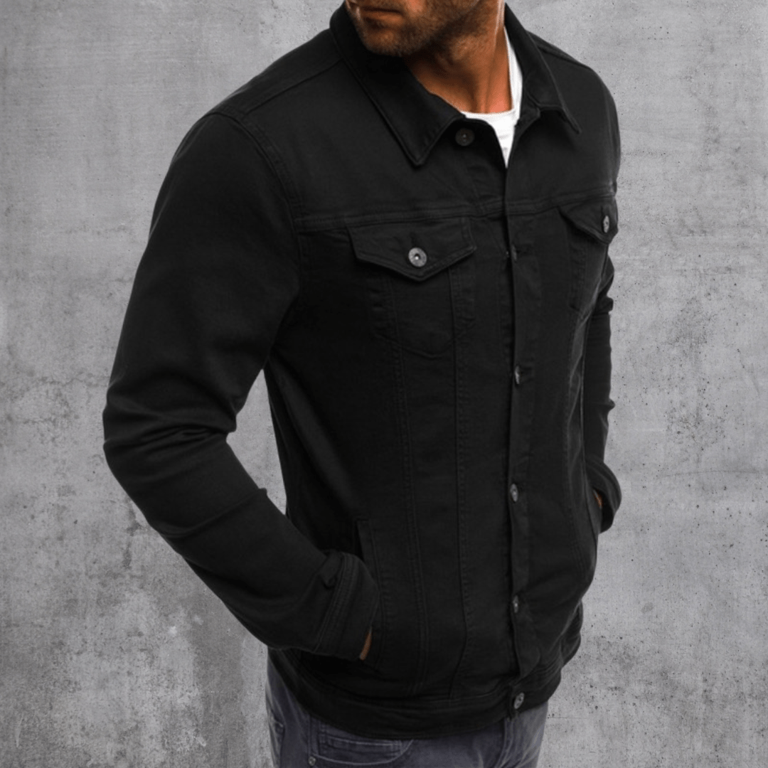 Men's Modern Philipe Style Denim Jacket