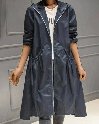 Stylish Women's Jacket Hood Lightweight