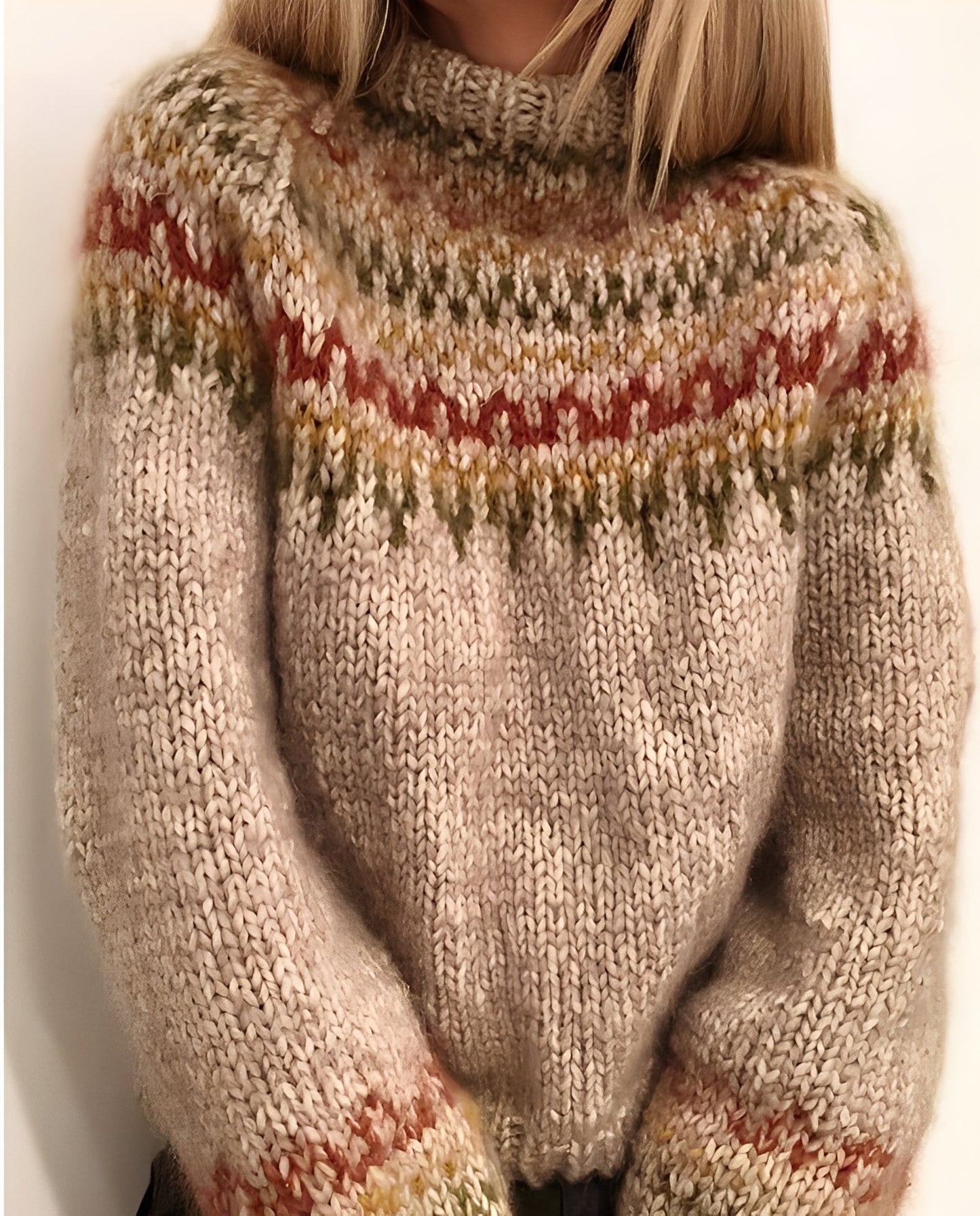 Damen Pullover Grobstrick Modern