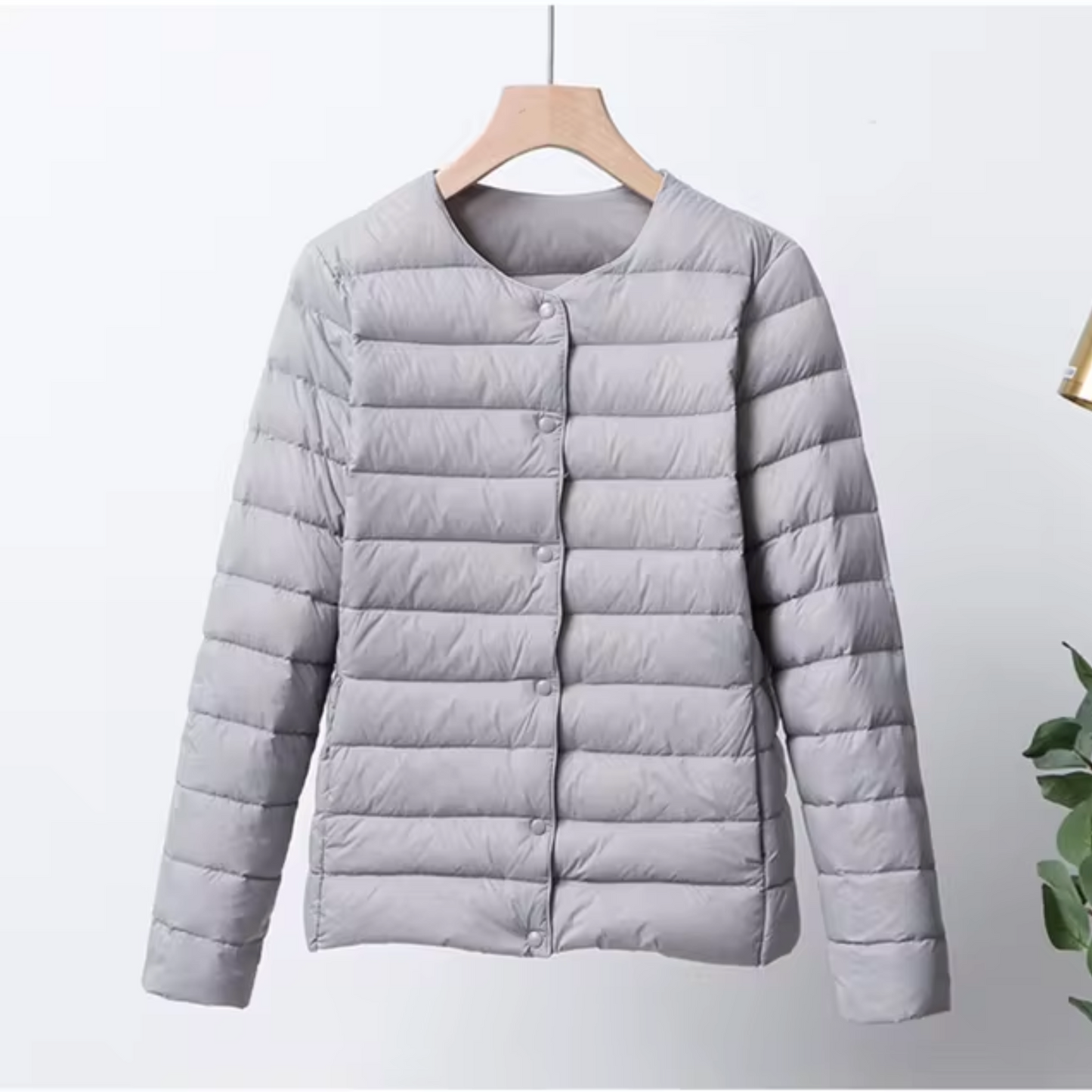 Women's Down Jacket Slim Fit Lightweight Padded Hooded Short Jacket