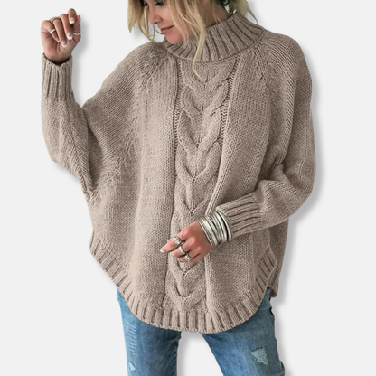 Loose-fitting wool turtlenecks