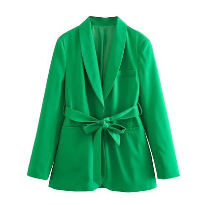 Fashionable Home Suit Set Blazer and Pants Multicolor