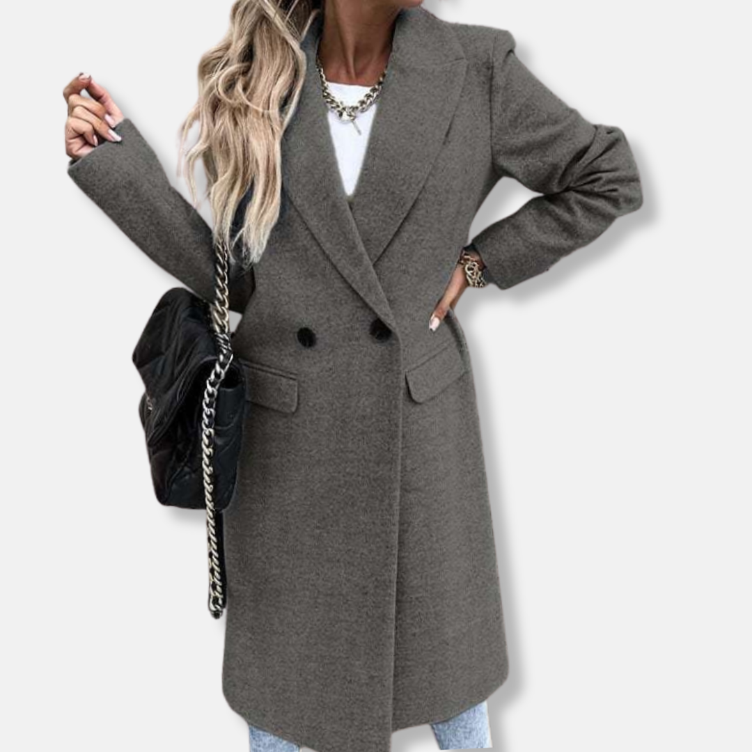 Elegant Long Winter Coat Tailored Fit
