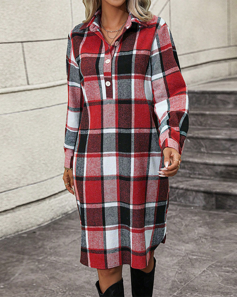 Elegant Slip Dress with Lapels