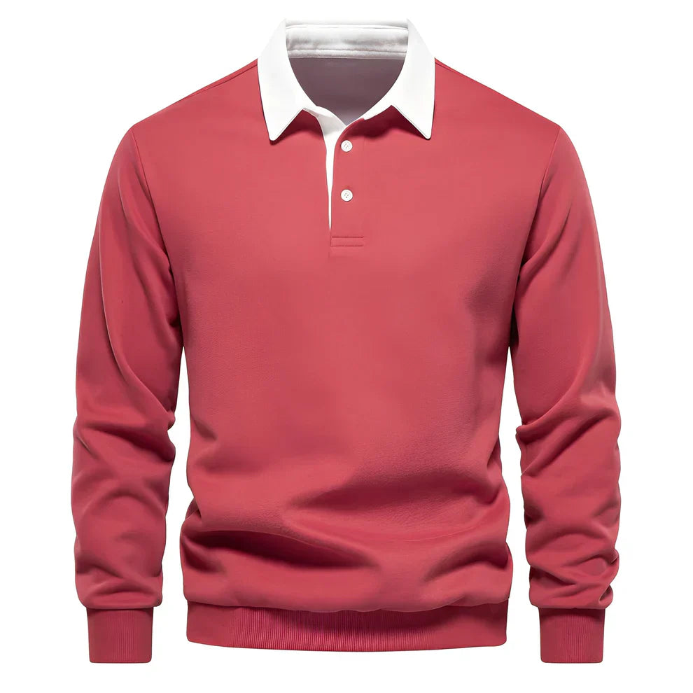 Men's Polo Shirt Casual Long Sleeve Lightweight