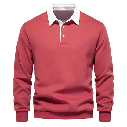 Men's Polo Shirt Casual Long Sleeve Lightweight