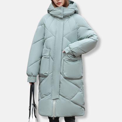 Quilted Coat Plus Size WinterWarm Hooded